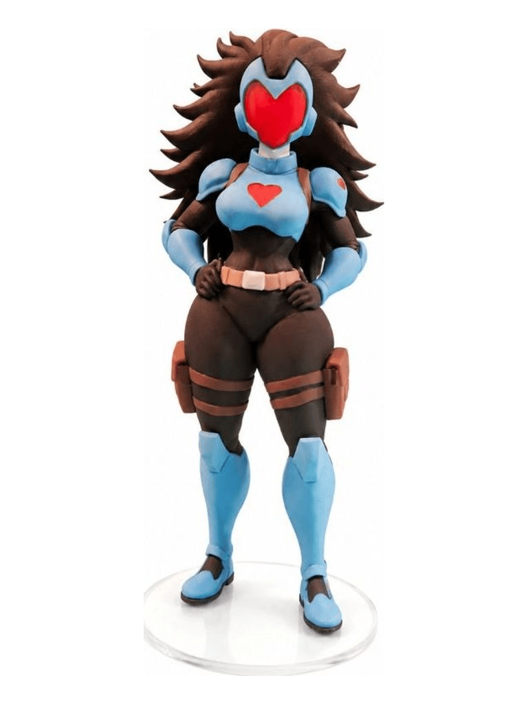 The finished hand-painted figurine — front view